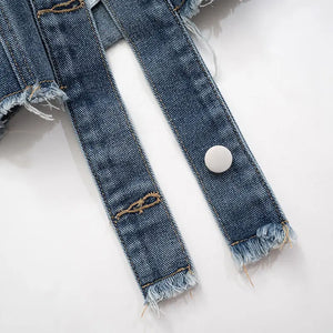 Denim Polo Short Coat My Store 