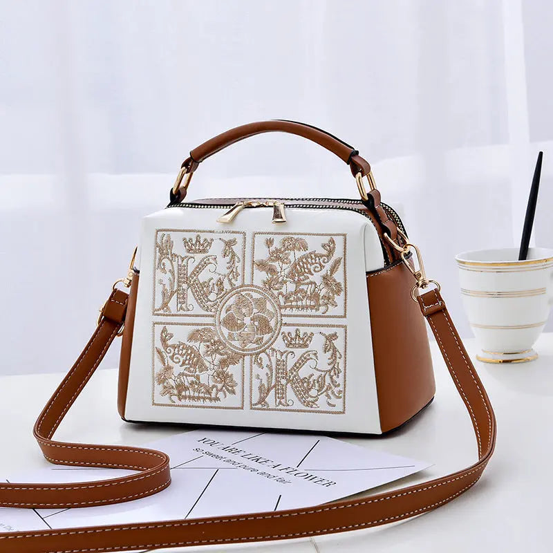 Embroidered Cross body Shoulder Bag My Store 