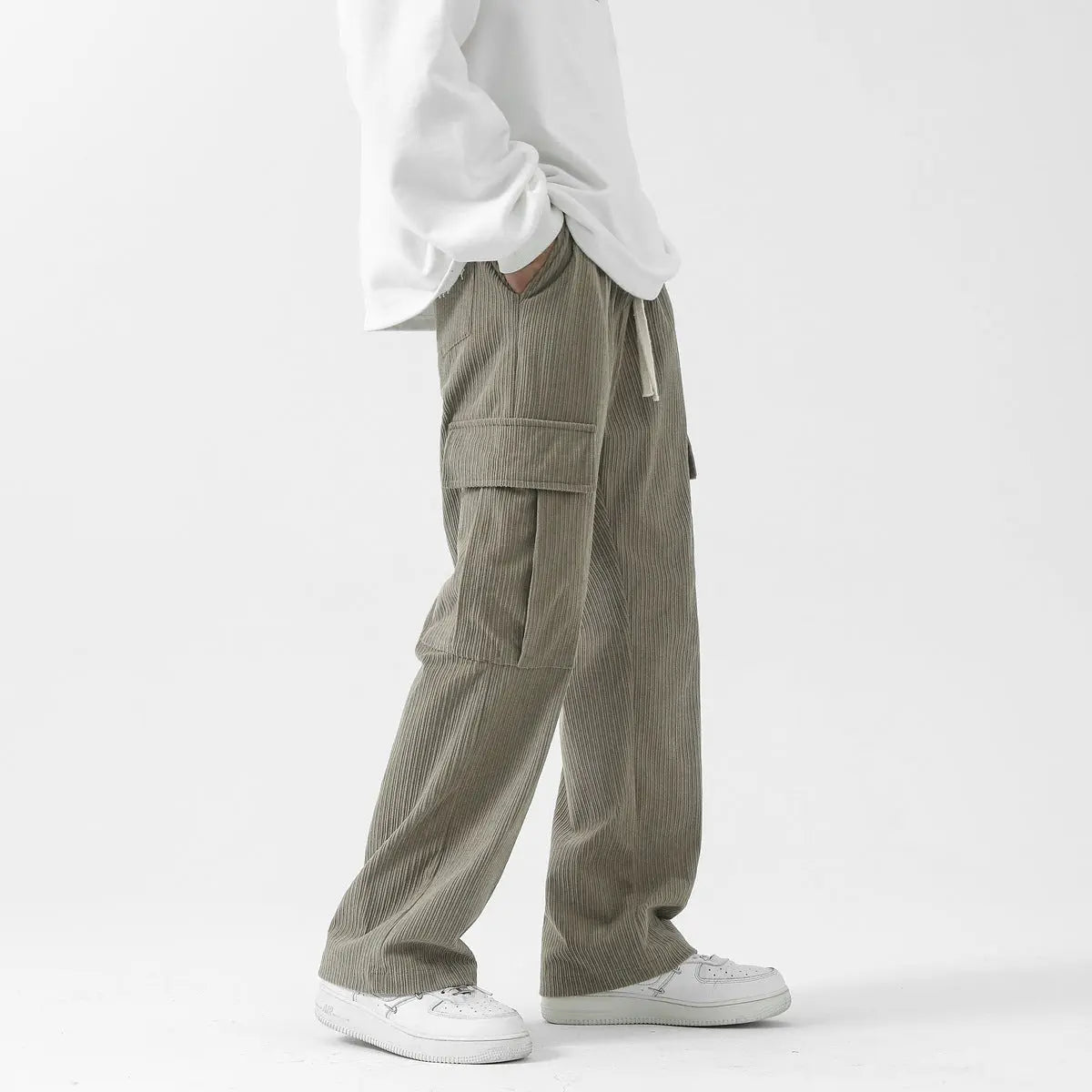 Loose Corduroy Cargo Pants My Store 