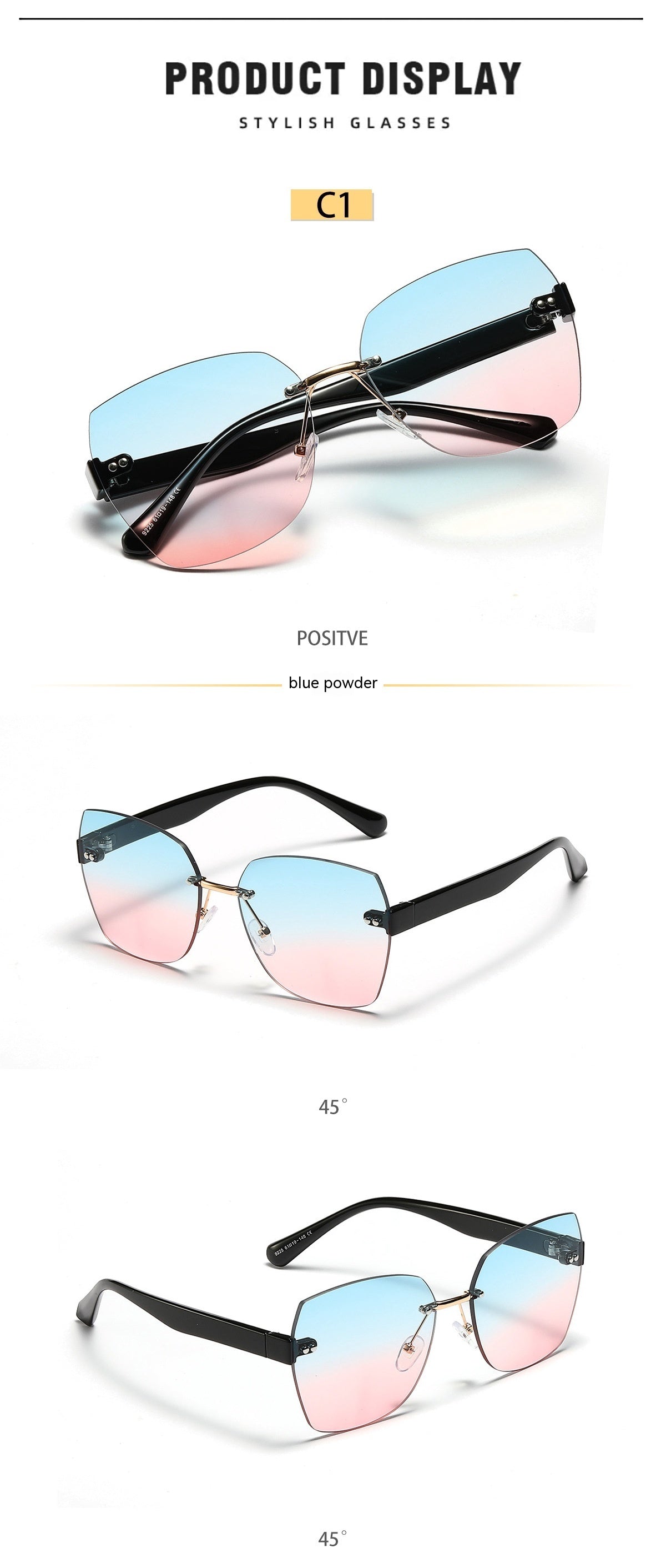 Unisex Diamond Cut Sunglasses - High-End Style My Store 