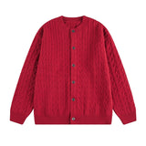 Unisex Twisted Solid Color Sweater Cardigan MRC STORE  82.99