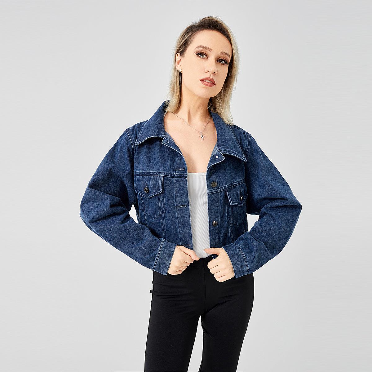 Retro Raw Edge Soft Denim Jacket My Store 