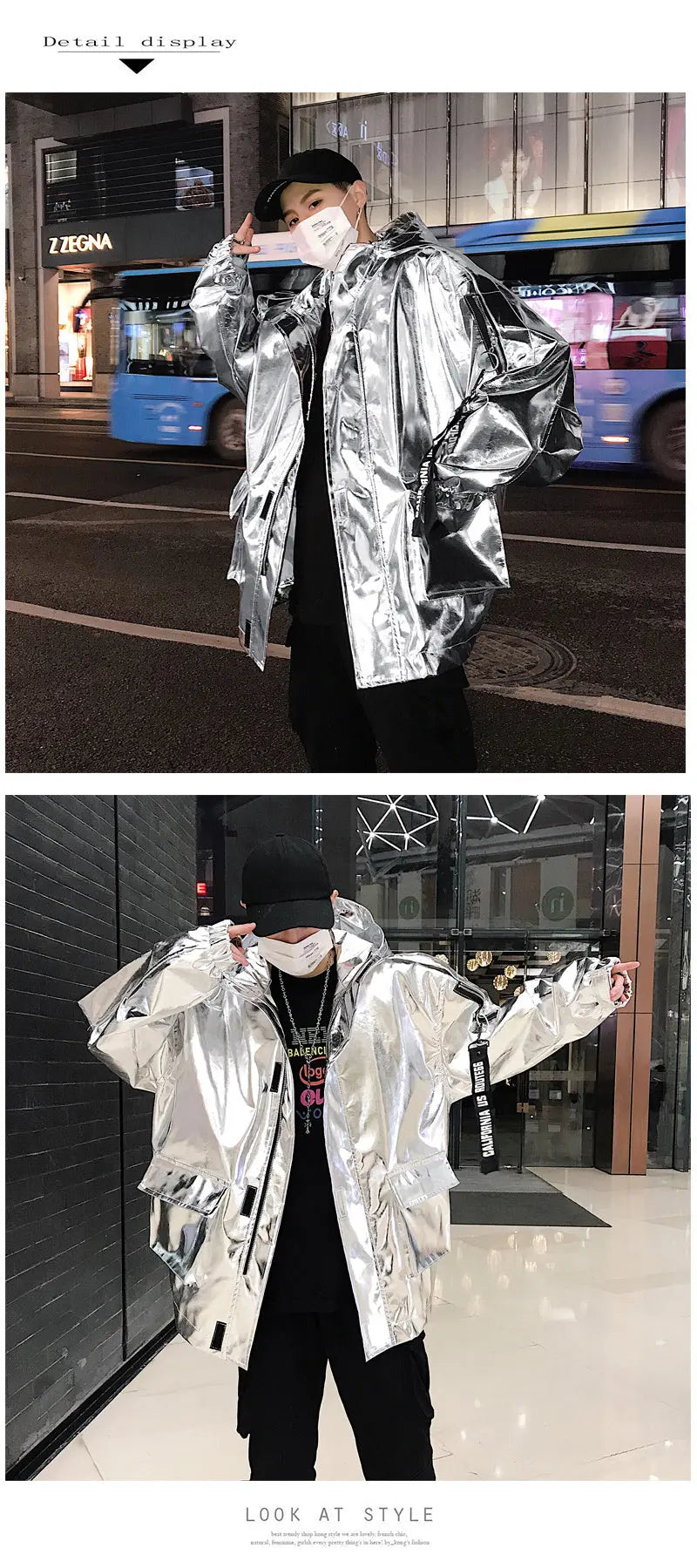 Shiny Loose Jacket My Store 