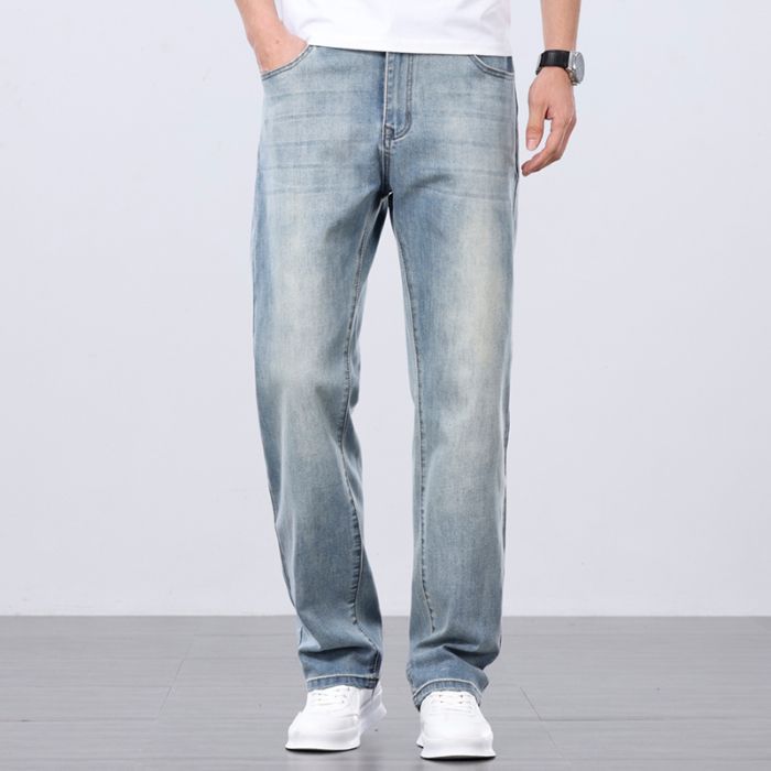 Men's Loose Straight Summer Jeans MRC Store  40.00