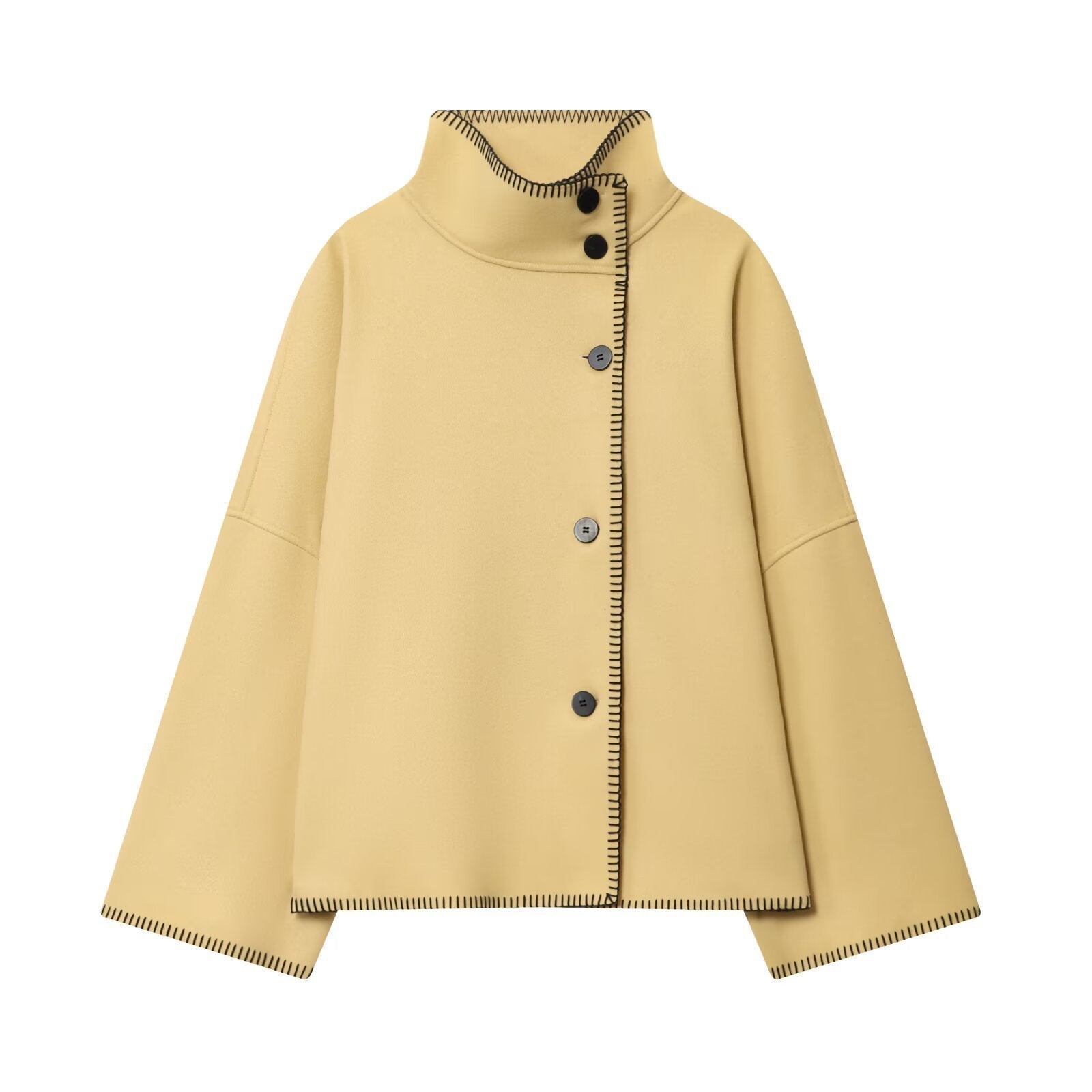 Turtleneck Long Sleeve Baggy Coat MRC STORE  49.00