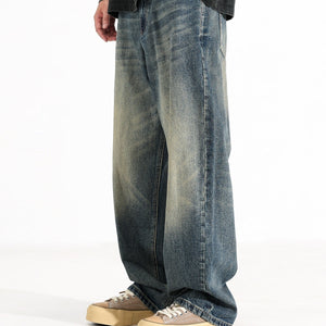 American Retro Hanging Loose Wide Leg Jeans for Men – Vintage Denim Style My Store  118.68