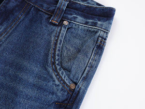 Women’s Retro Jeans - Low Waist Washed Blue My Store 
