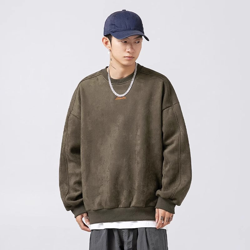 Print Casual Long-Sleeve Crewneck Sweater