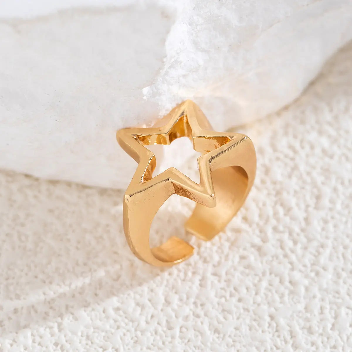 Simple Sweet Cool Geometric Metal Ring My Store 