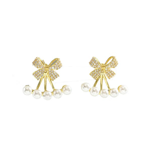 Simple Zircon Bow Earrings My Store 