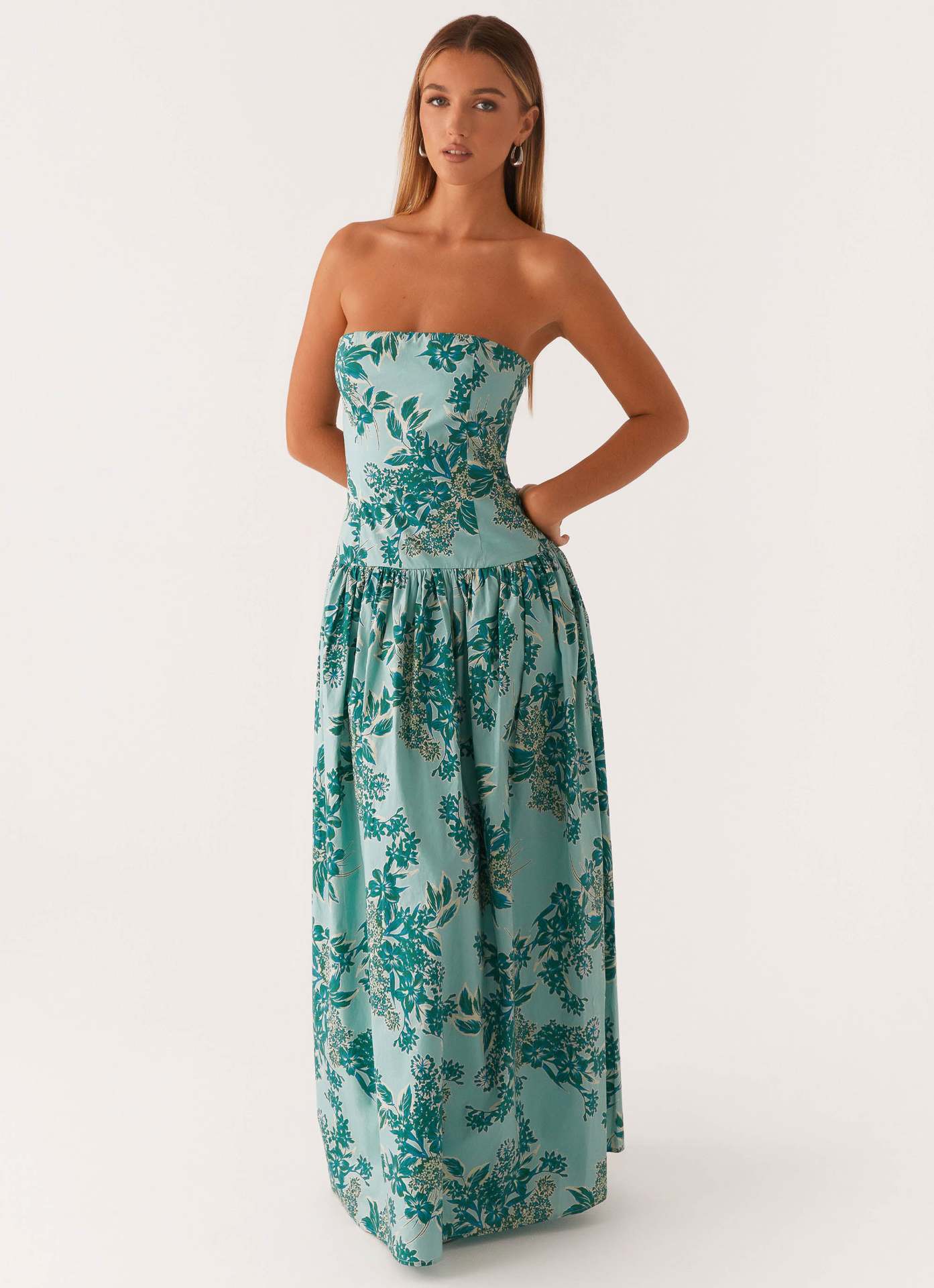 Women’s Tube Top Dress - Printed Long Style My Store 