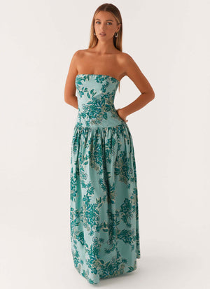 Women’s Tube Top Dress - Printed Long Style My Store 