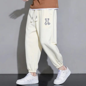 Cropped Casual Loose Long Pants My Store  23.75