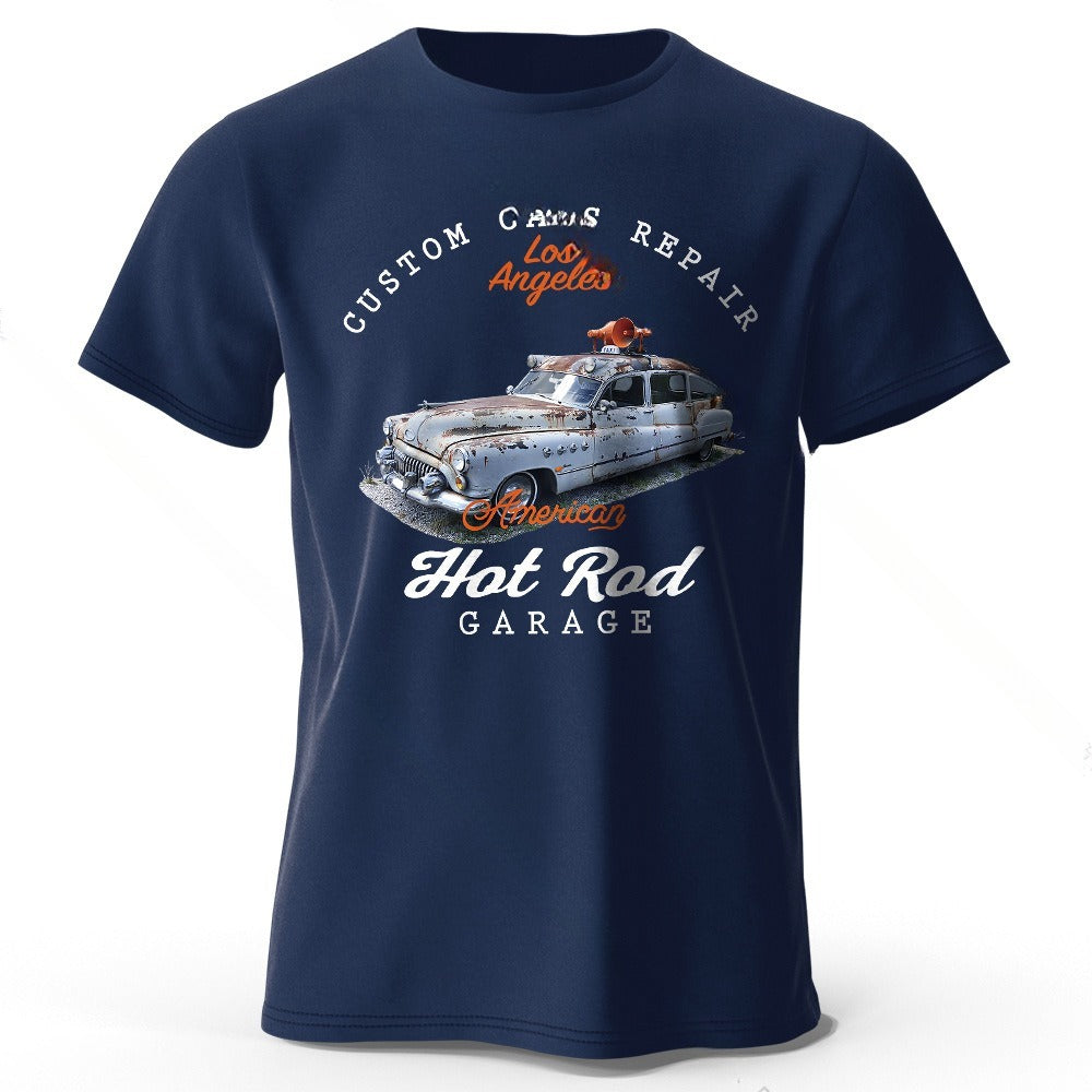 Unisex Car Club T-Shirt - Patch Print Casual My Store  22.24