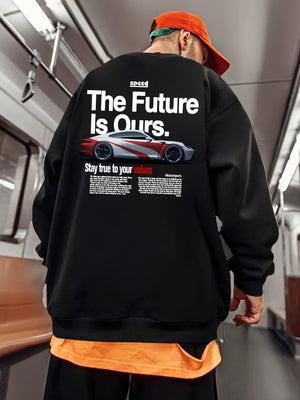 Stylish porsche Racing Car Graphic Sweatshirt - MRC STORE