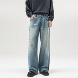 Men’s Loose Jeans - Splash-Ink Washed Style My Store  37.89