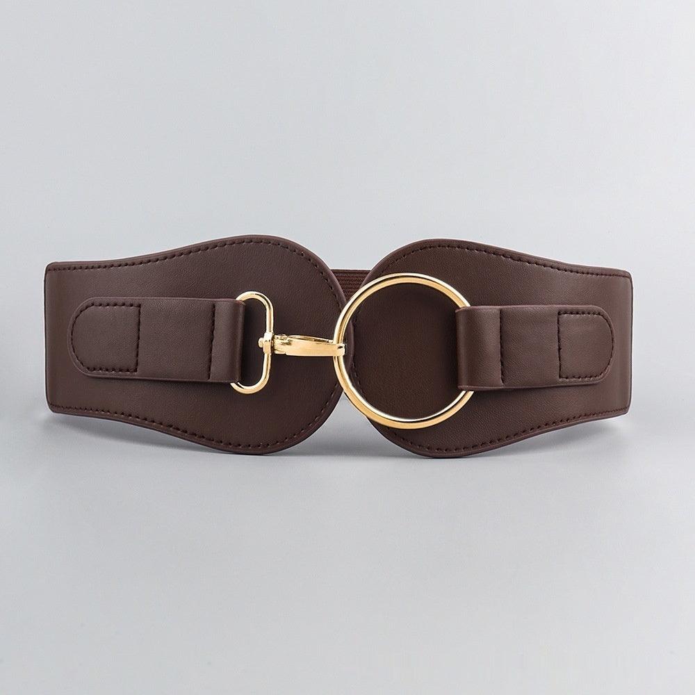 Simple Sweet Cool PU Leather Decoration Wide Belt – Stylish Business Accessory My Store  18.89