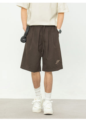 Men’s Casual Shorts - Textured Pleated Loose My Store 