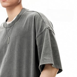 Men's Cotton Washed-out Vintage Trendy Brand T-shirt My Store 