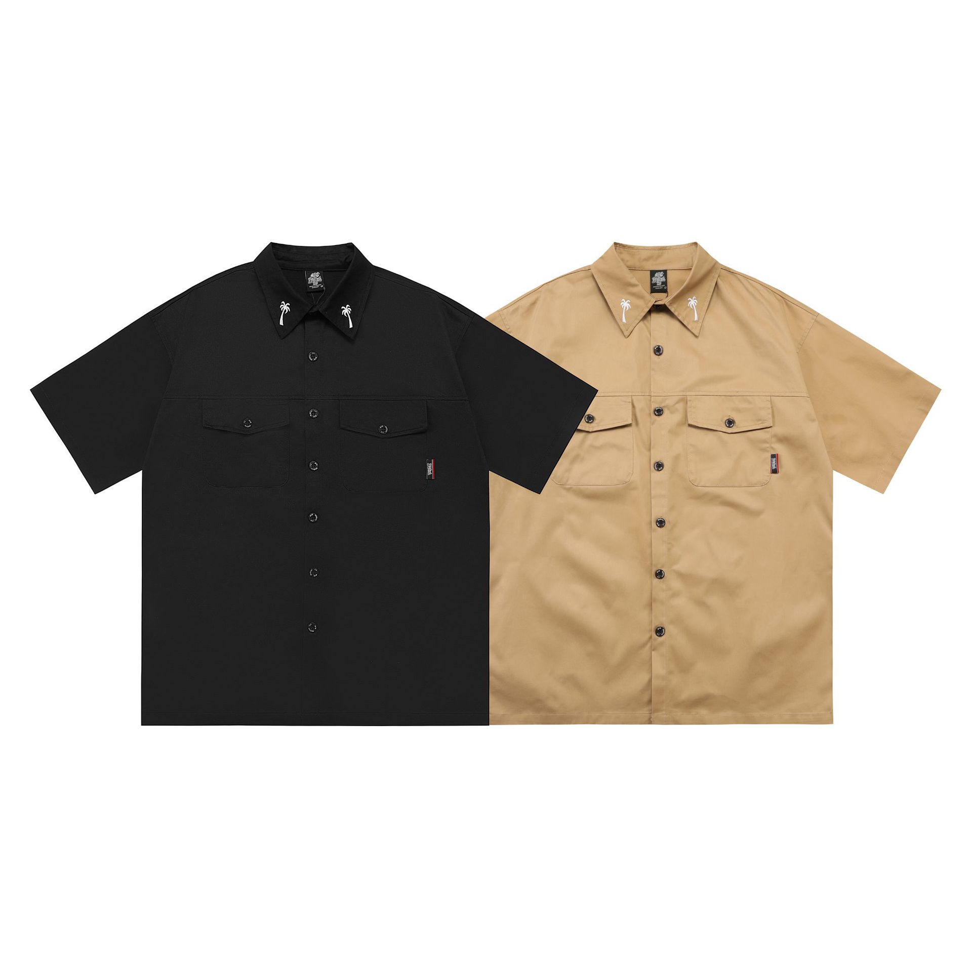 Men’s Plus Size Shirt - Embroidered Work Loose My Store 