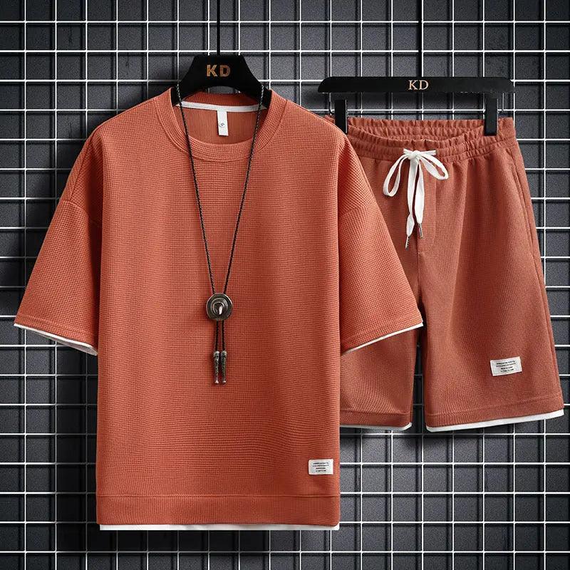 Fashion Solid Color T-Shirt Set - MRC STORE