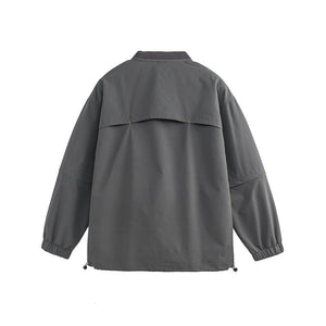 Gray jacket on a white background