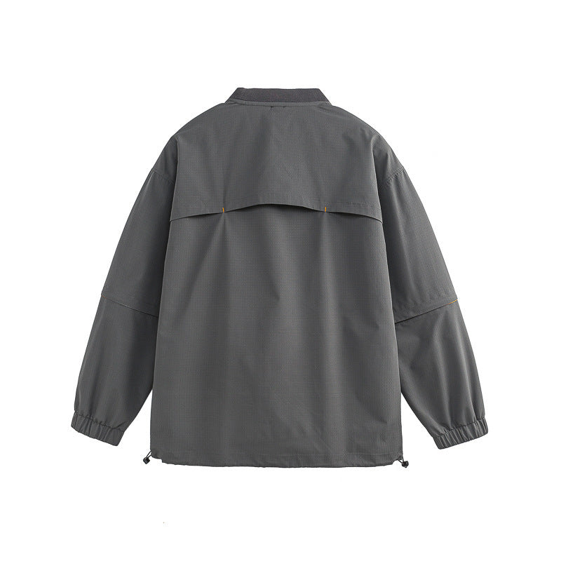 Gray jacket on a white background