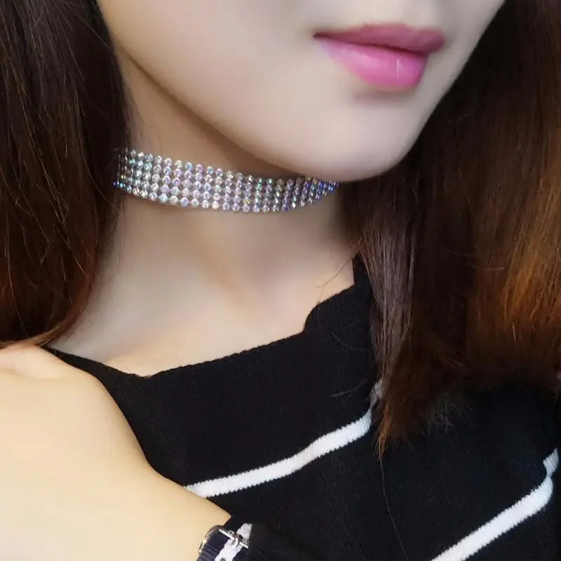 Elegant Rhinestone Choker Necklace My Store 