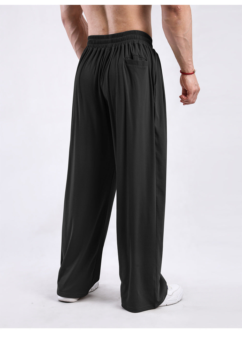 Men’s Wide-Leg Pants - Draping Casual Trousers My Store 
