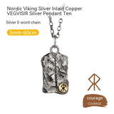 Viking Compass Silver Necklace My Store  65.75