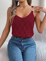 V-Neck Metal Buckle Sweater - MRC STORE