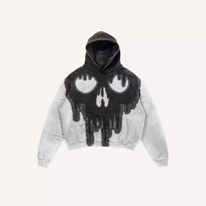 Colorblock Skull Print Pocket 3D Hoodie - Multiple Colors My Store 