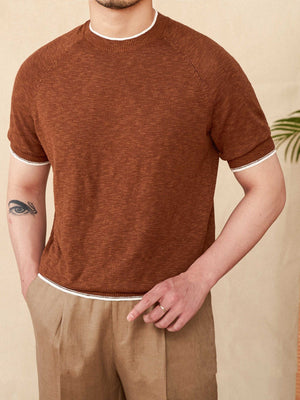 Men’s Casual T-Shirt - Breathable Linen Cotton My Store 