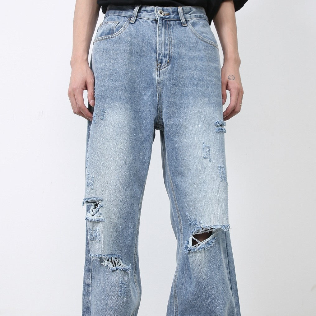 Men’s Ripped Jeans - Retro High Street Blue My Store 