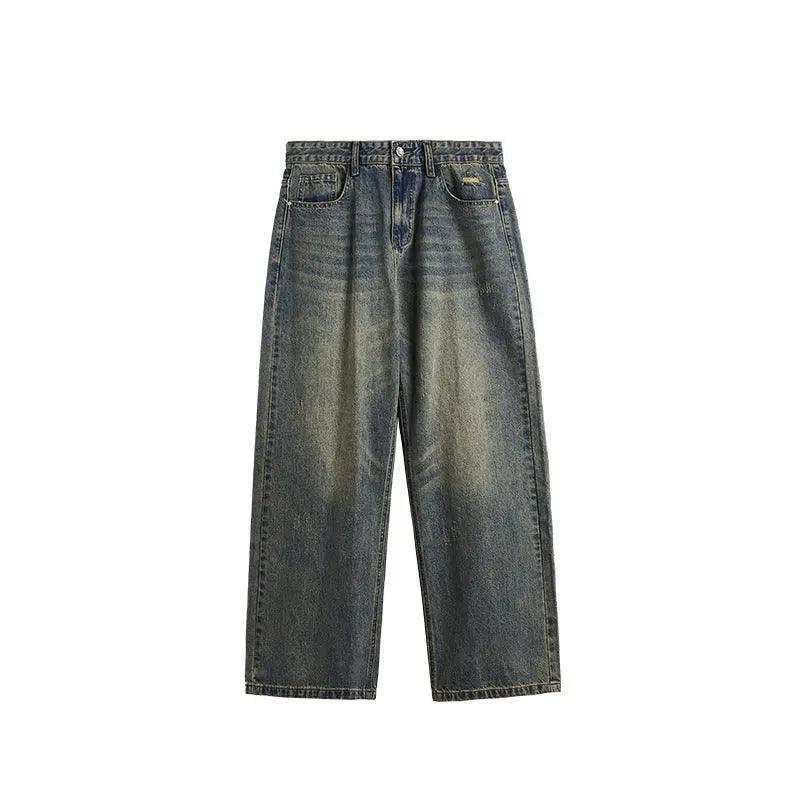 Retro Distressed Wide Leg Jeans - MRC STORE