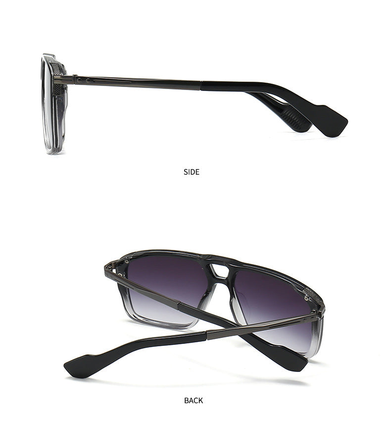 Unisex Retro Sunglasses - Double Square Style My Store 