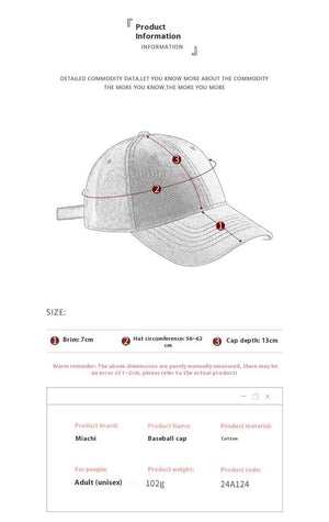 Letter 3D Embroidery Soft Top Men's Baseball Cap – Adjustable Cotton Dome Hat - MRC STORE