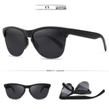 Men’s TR90 Half-Frame Polarized Sunglasses - UV400 Protection