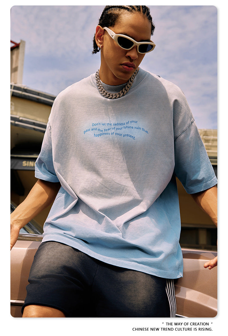 Men’s Retro T-Shirt - Washed Oversized Loose My Store 