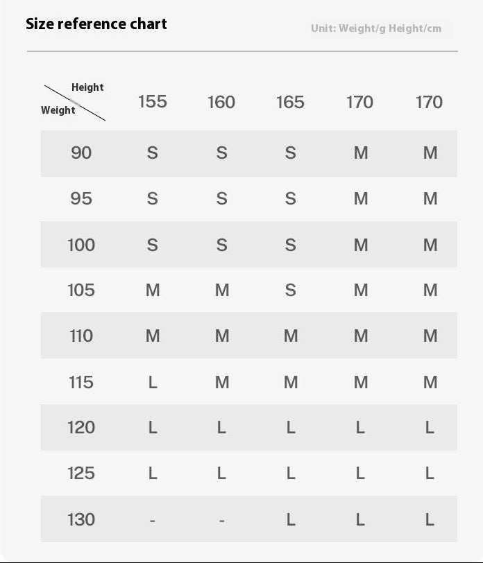 Size chart and measurement diagram for a t-shirt on a white background