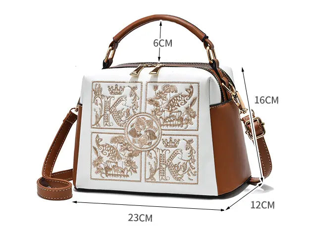 Embroidered Cross body Shoulder Bag My Store 