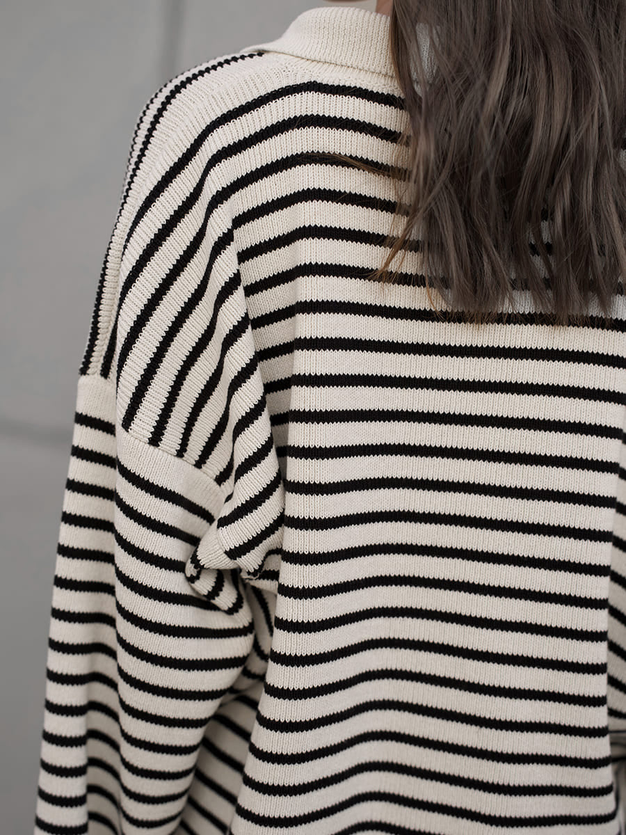 Women’s Striped Long Sleeve Sweater My Store 