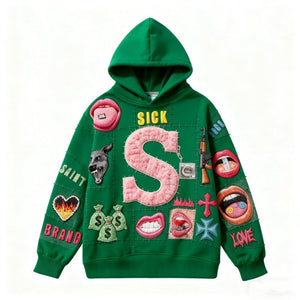 Oversized Saint Brand Graphic Hoodie MRC STORE 