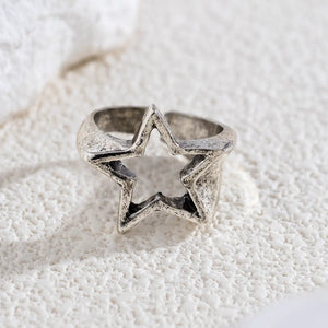 Simple Sweet Cool Geometric Metal Ring My Store 