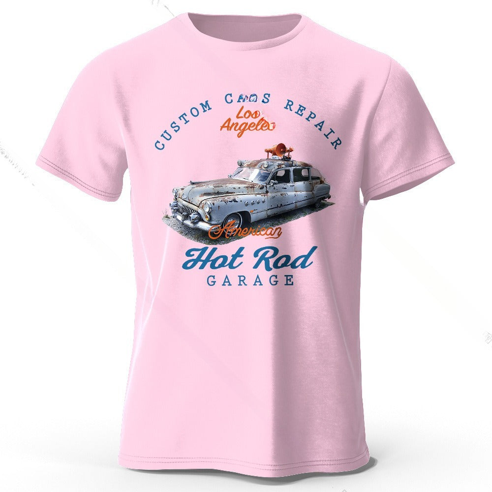 Unisex Car Club T-Shirt - Patch Print Casual My Store  22.24