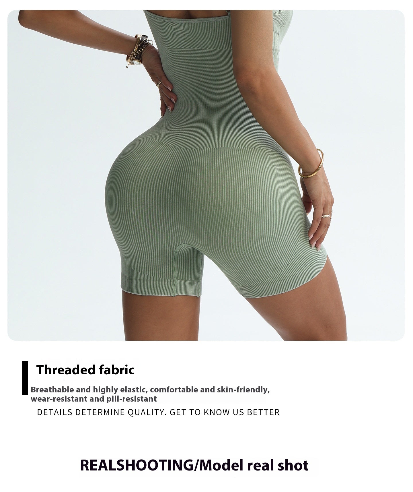Women’s Suspender Shorts - Frosted Thread One-Piece My Store 