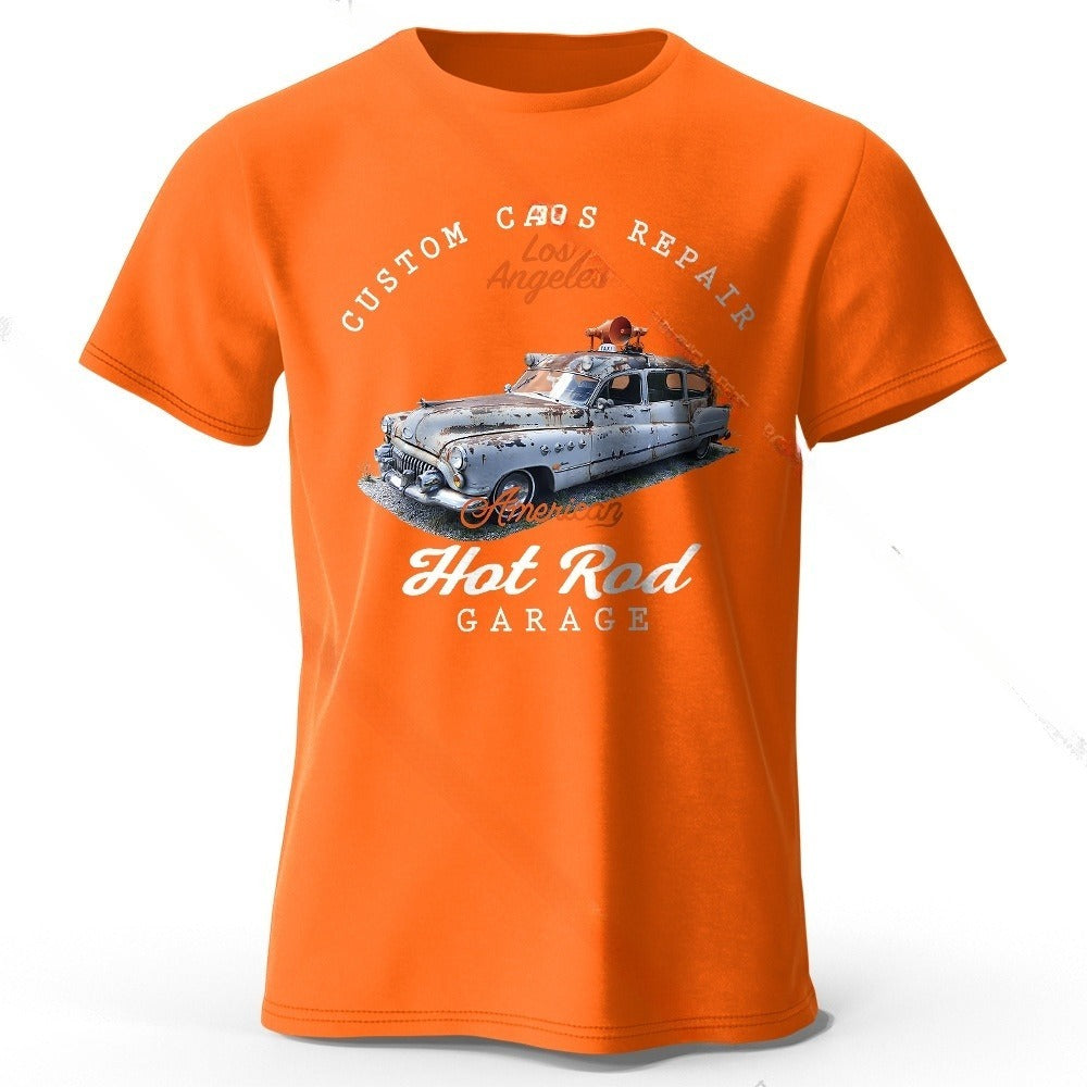Unisex Car Club T-Shirt - Patch Print Casual My Store  22.24