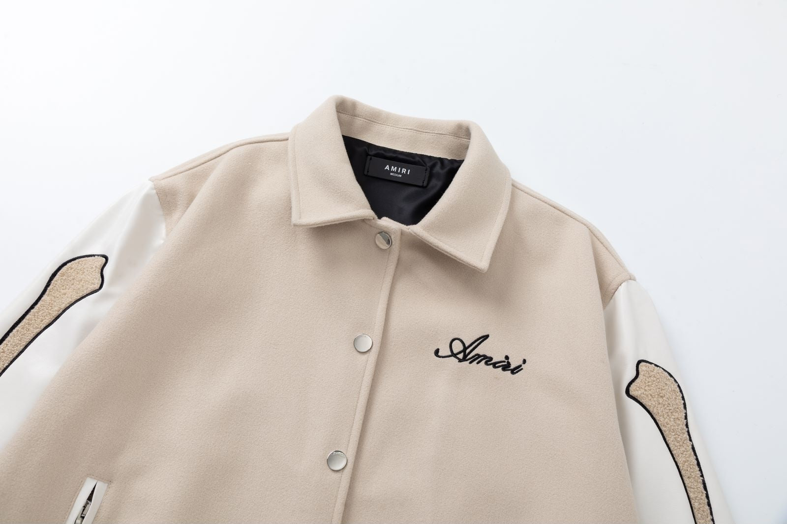 Men’s Woolen Jacket - Bone Embroidered Style My Store 