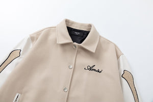 Men’s Woolen Jacket - Bone Embroidered Style My Store 