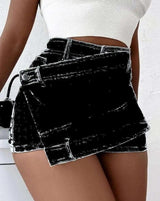 Stretch Vintage Denim Shorts.